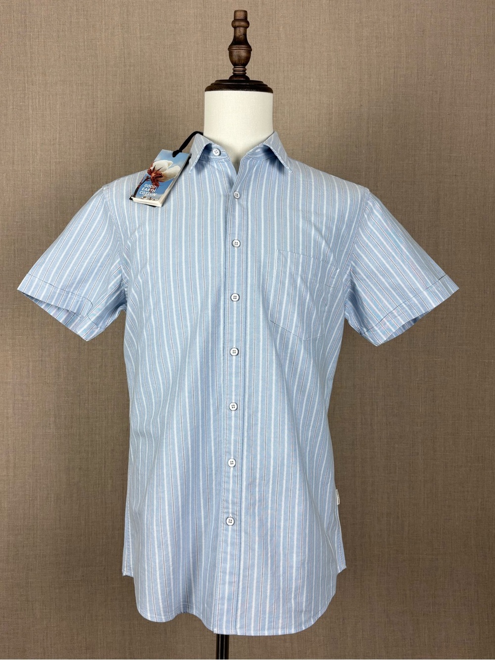 Rodd & Gunn Roystone Shirt Men’s M 100% Australian Cotton Blue Stripe NWT